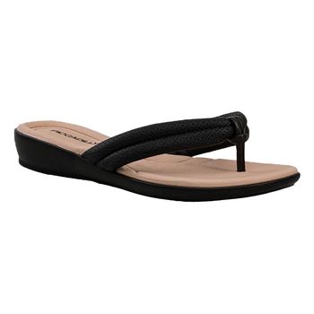 Tamanco-Preto-Tira-Puffer-Texturizada-Entre-Dedos-|-Piccadilly-Tamanho--37---Cor--PRETO-0